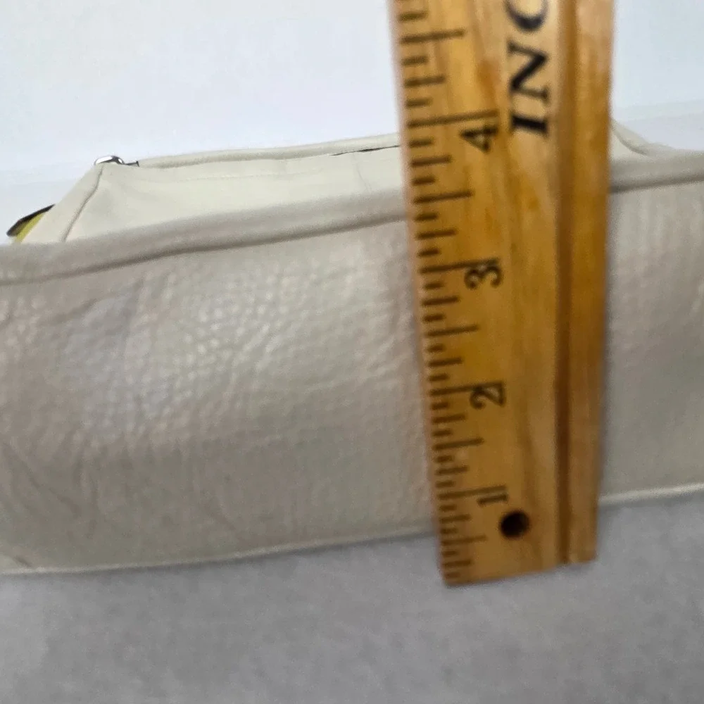 Coach F32522 White Pebbled Leather Convertible Hobo Shoulder Crossbody Bag EUC